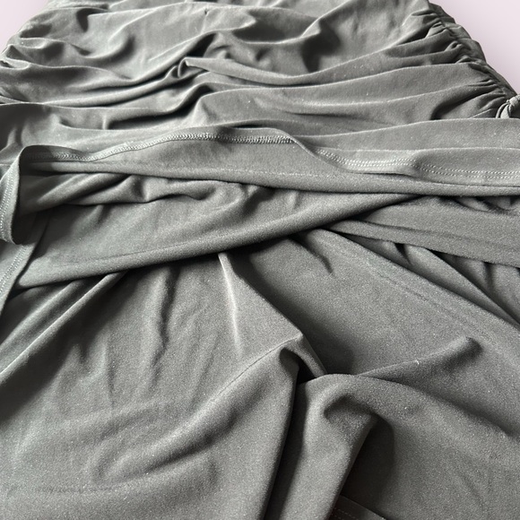 Women’s Laundry By Shelli Segal Black Ruched Tie Detail Black Tank Dress - Picture 10 of 12